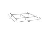 9602QK Esme Queen or E King Bed Frame Black (Headboard & Footboard)