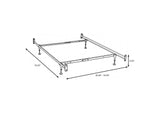 9602TF Esme Twin or Full Bed Frame Black (Headboard & Footboard)