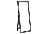 960962 Windrose 28 x 67 Inch Tempered LED Standing Mirror Black