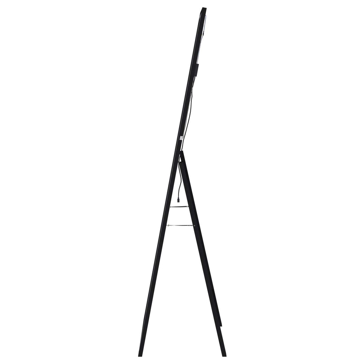 960962 Windrose 28 x 67 Inch Tempered LED Standing Mirror Black