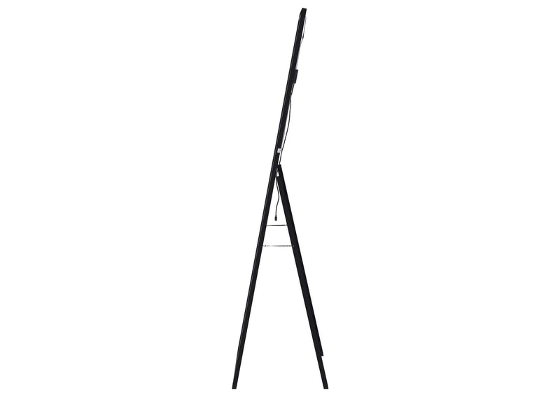 960962 Windrose 28 x 67 Inch Tempered LED Standing Mirror Black
