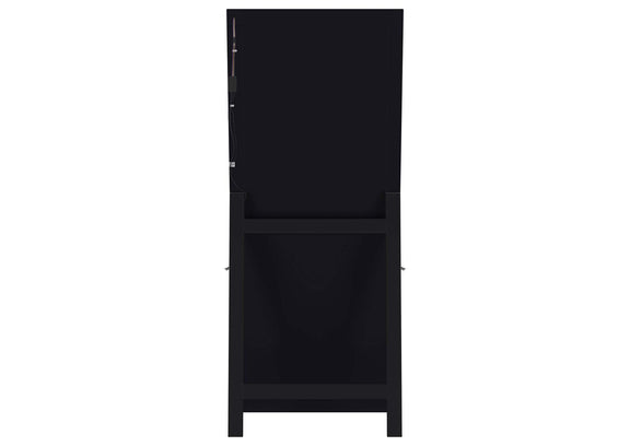 960962 Windrose 28 x 67 Inch Tempered LED Standing Mirror Black