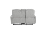 9610GY-2 Lyndon Double Reclining Love Seat with Center Console