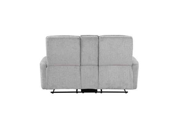 9610GY-2 Lyndon Double Reclining Love Seat with Center Console