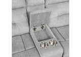 9610GY-2 Lyndon Double Reclining Love Seat with Center Console