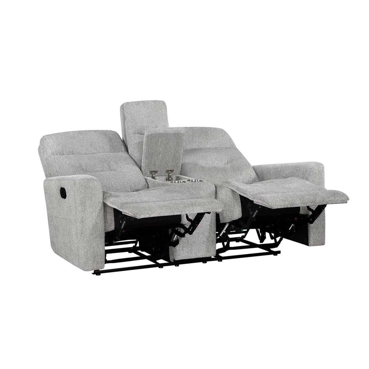9610GY-2 Lyndon Double Reclining Love Seat with Center Console