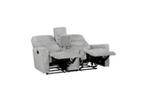 9610GY-2 Lyndon Double Reclining Love Seat with Center Console