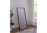 961577 Canton 32 x 71 Inch LED Standing Mirror with Speakers Black