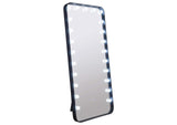 961577 Canton 32 x 71 Inch LED Standing Mirror with Speakers Black