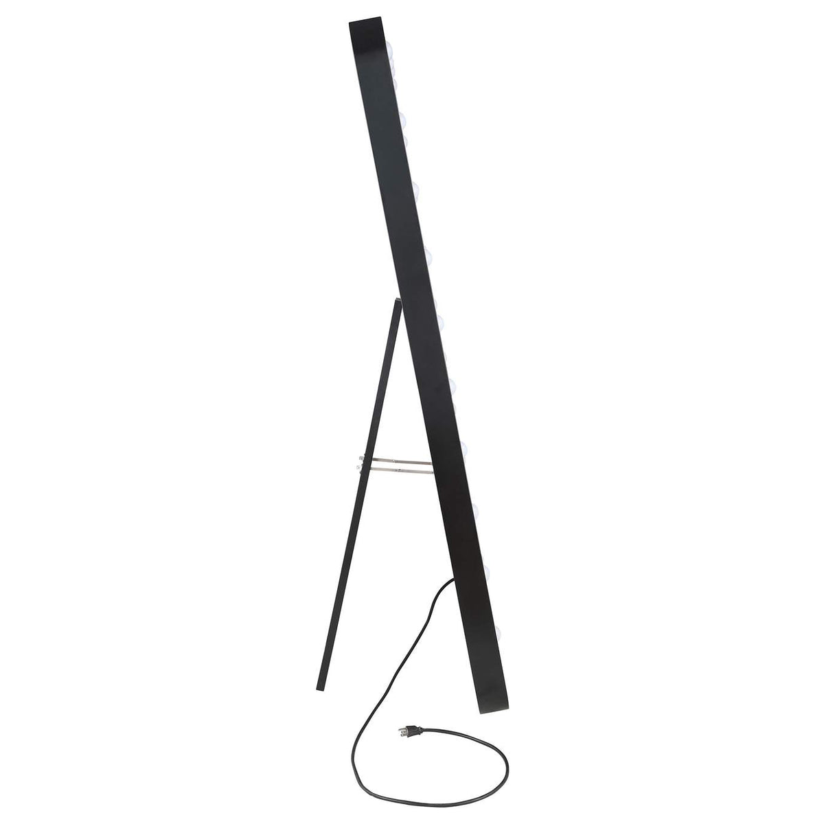 961577 Canton 32 x 71 Inch LED Standing Mirror with Speakers Black