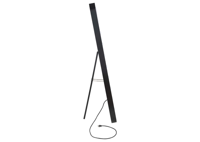 961577 Canton 32 x 71 Inch LED Standing Mirror with Speakers Black