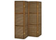 961638 Browning 4-panel Bamboo Room Divider Folding Screen Walnut