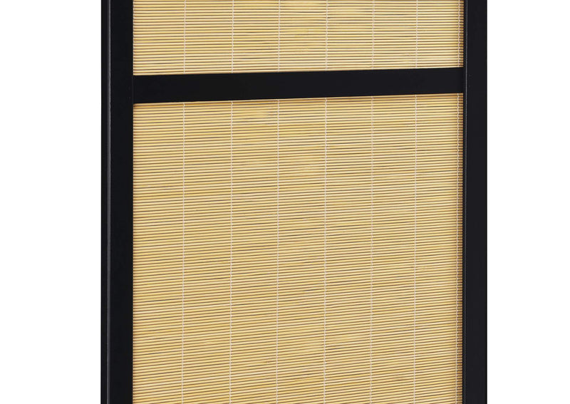 961648 Pearce 4-panel Bamboo Room Divider Folding Screen Natural