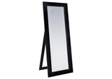 961653 Cadence Tempered Glass Full Length Standing Mirror Black Oak