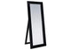 961653 Cadence Tempered Glass Full Length Standing Mirror Black Oak