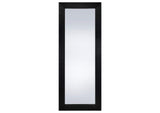 961653 Cadence Tempered Glass Full Length Standing Mirror Black Oak