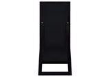 961653 Cadence Tempered Glass Full Length Standing Mirror Black Oak