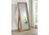 961654 Cadence Tempered Glass Full Length Standing Mirror Mango