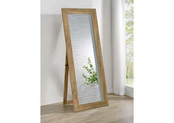 961654 Cadence Tempered Glass Full Length Standing Mirror Mango
