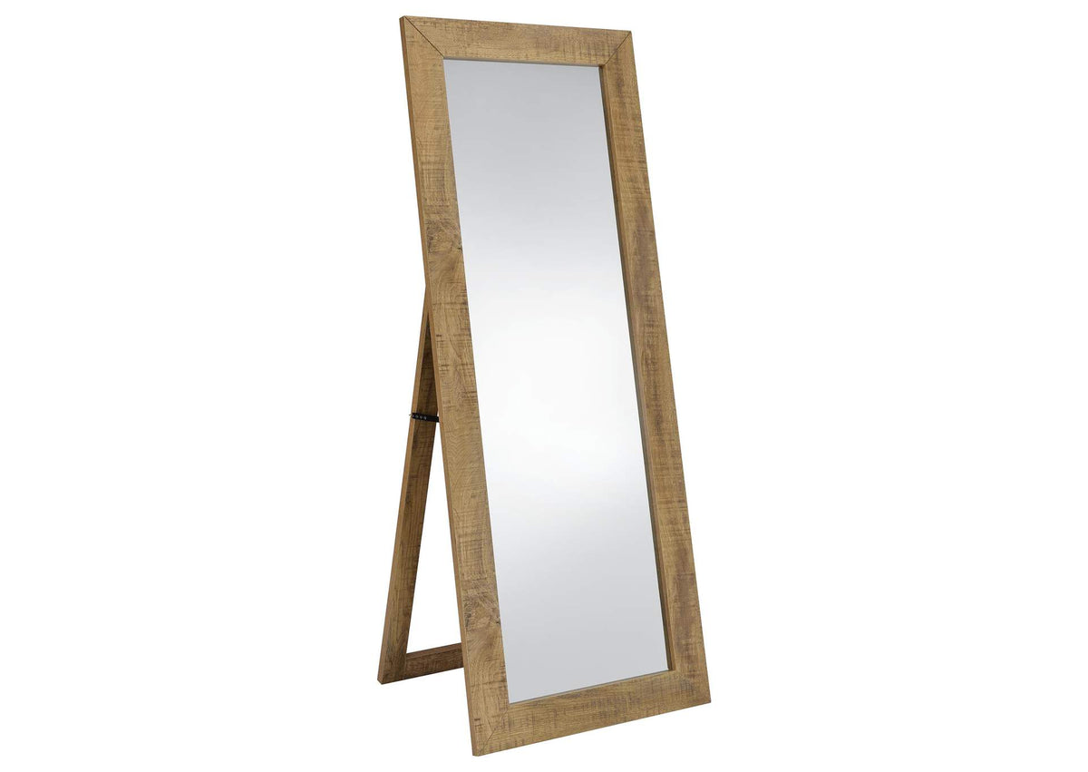 961654 Cadence Tempered Glass Full Length Standing Mirror Mango