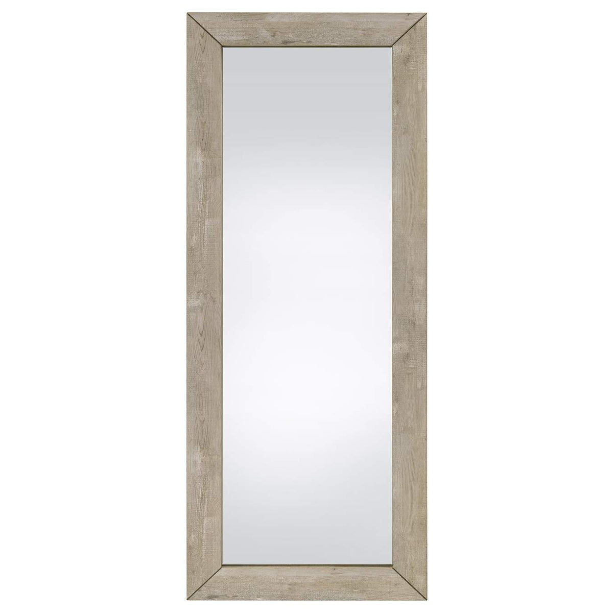 961655 Cadence Tempered Glass Full Length Mirror Grey Washed Oak