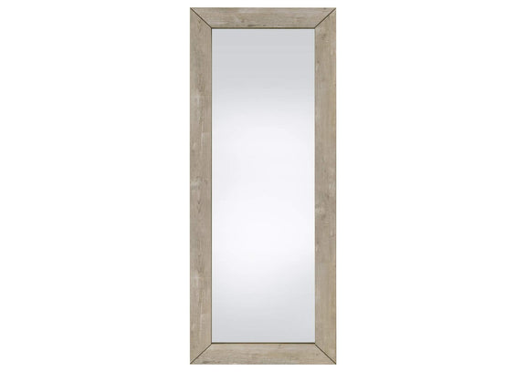 961655 Cadence Tempered Glass Full Length Mirror Grey Washed Oak