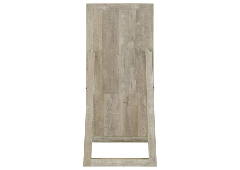 961655 Cadence Tempered Glass Full Length Mirror Grey Washed Oak