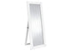 961656 Cadence Tempered Glass Full Length Mirror White High Gloss