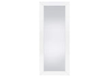 961656 Cadence Tempered Glass Full Length Mirror White High Gloss