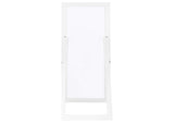 961656 Cadence Tempered Glass Full Length Mirror White High Gloss