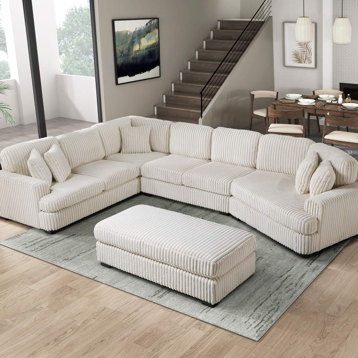9623BE-4 Warwick Ottoman