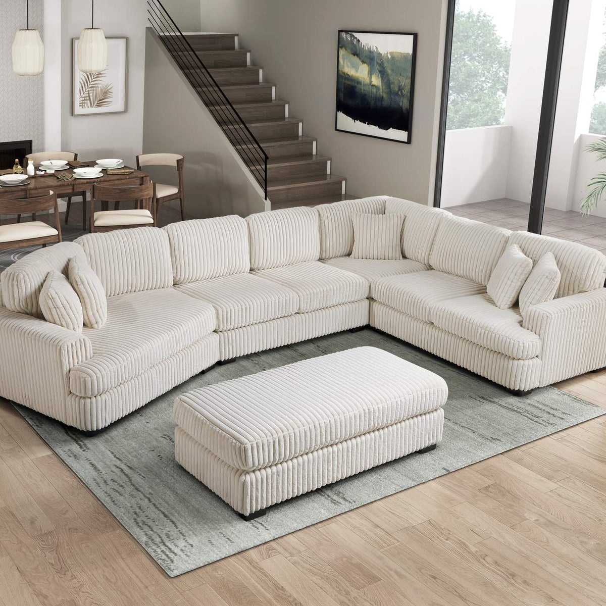 9623BE-4 Warwick Ottoman