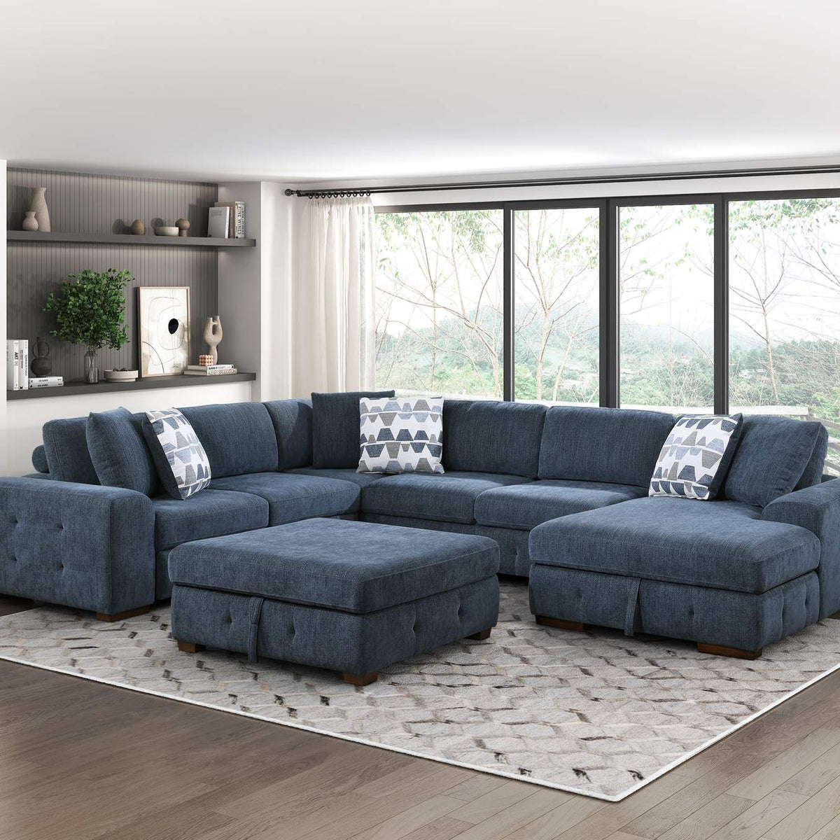 9624BU-4 Raife Storage Ottoman