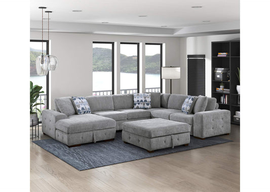 9624GY-4 Raife Storage Ottoman