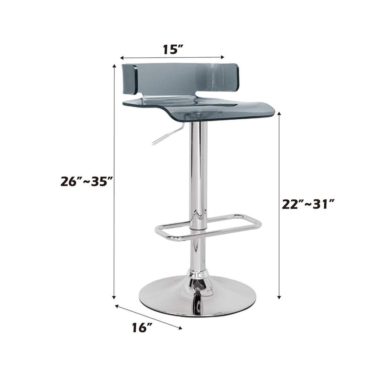 96261 Rania Adjustable Stool with Swivel