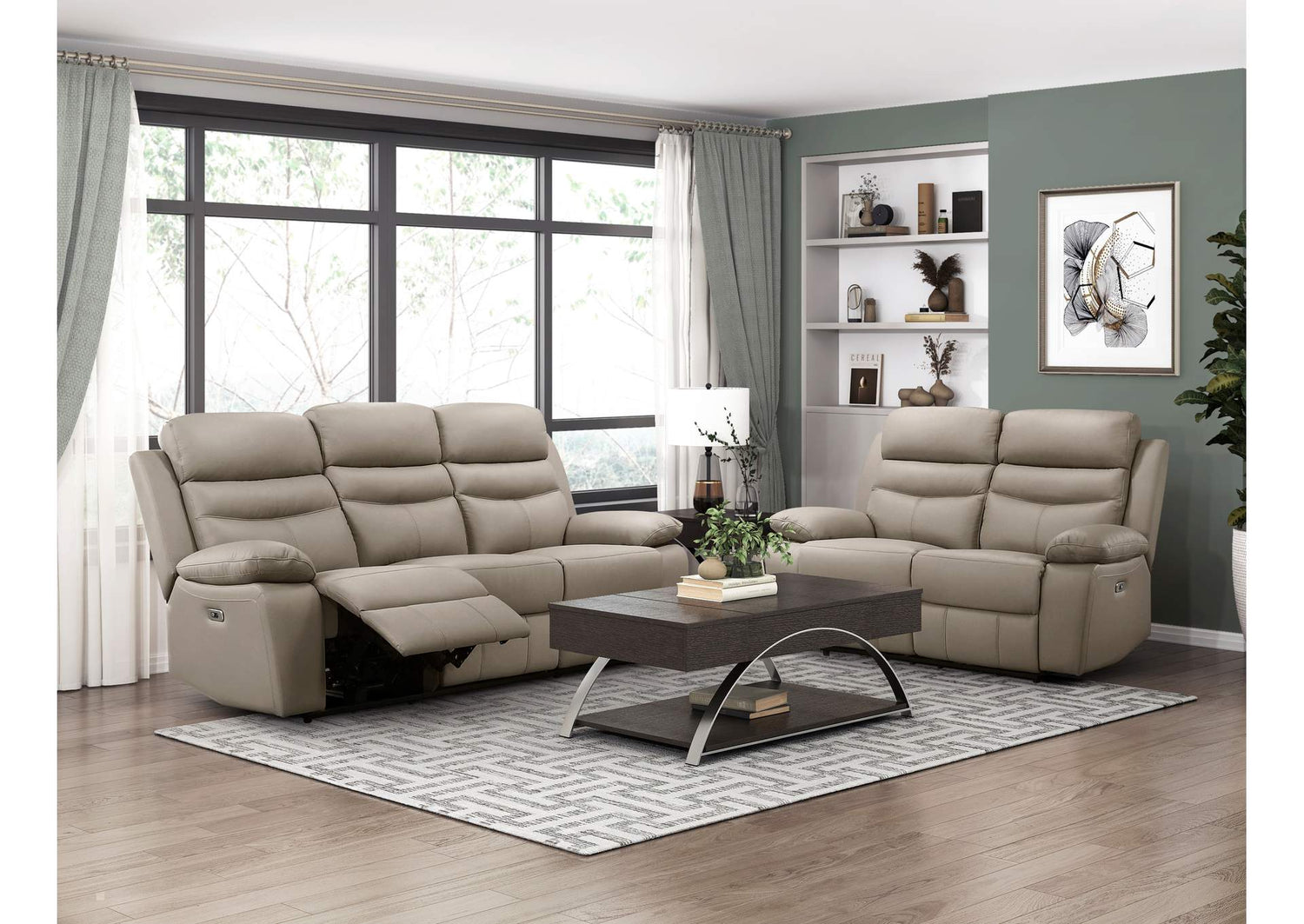 9628LTE-2PW Hancock Power Double Reclining Love Seat