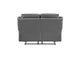 9629DGY-2 Laconia Double Reclining Love Seat