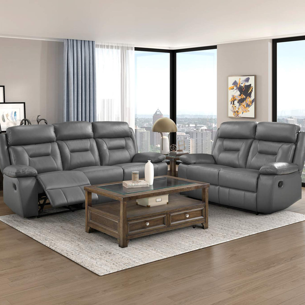 9629DGY-1 Laconia Reclining Chair