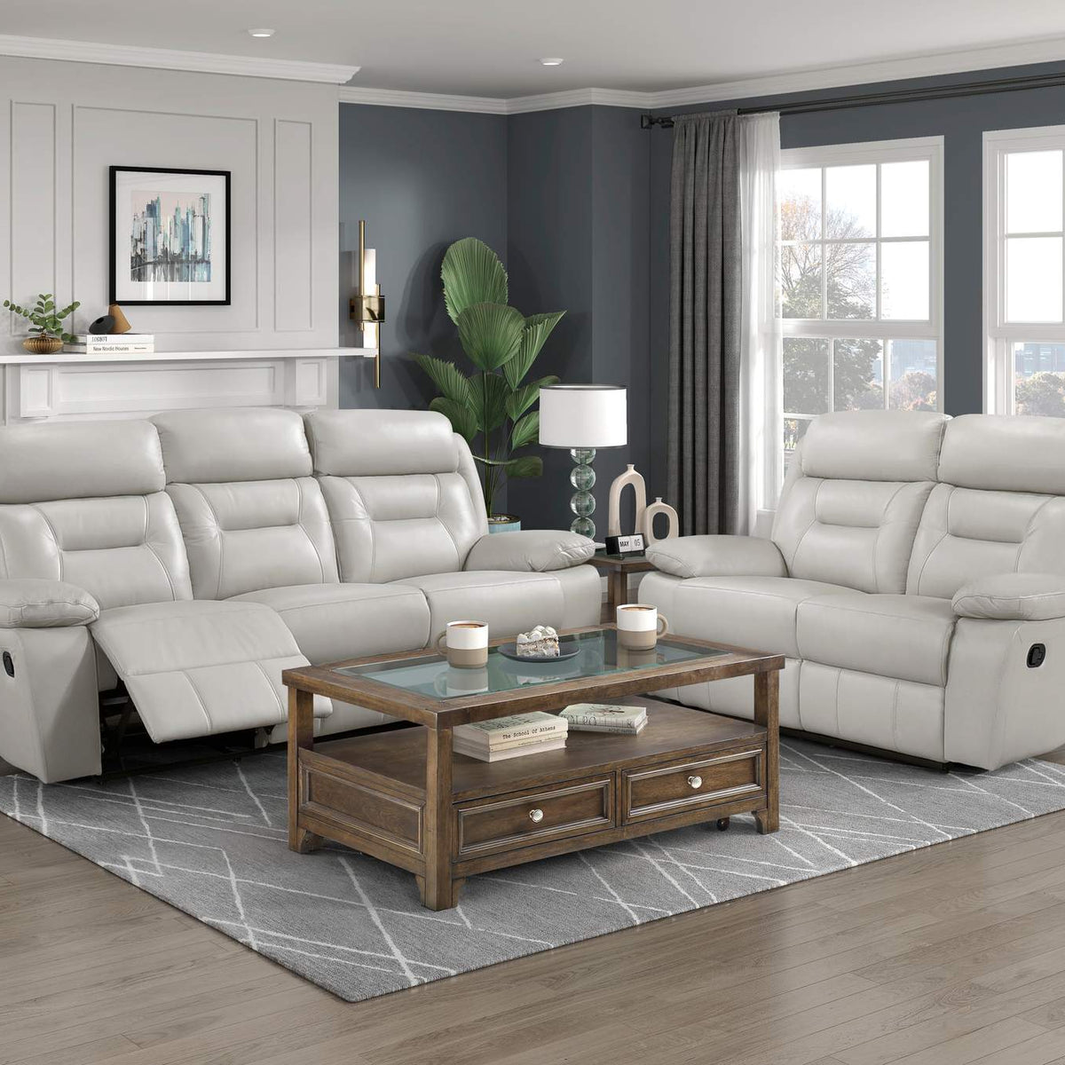 9629SVE-3 Laconia Double Reclining Sofa