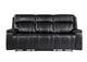 U8880-BLK_LEATHER-PRS U8880 BLACK LEATHER POWER RECLINING SOFA