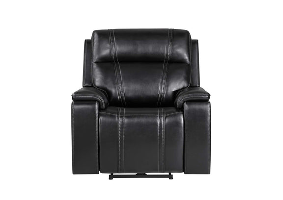 U8880-BLK_LEATHER-PR U8880 BLACK LEATHER POWER RECLINER