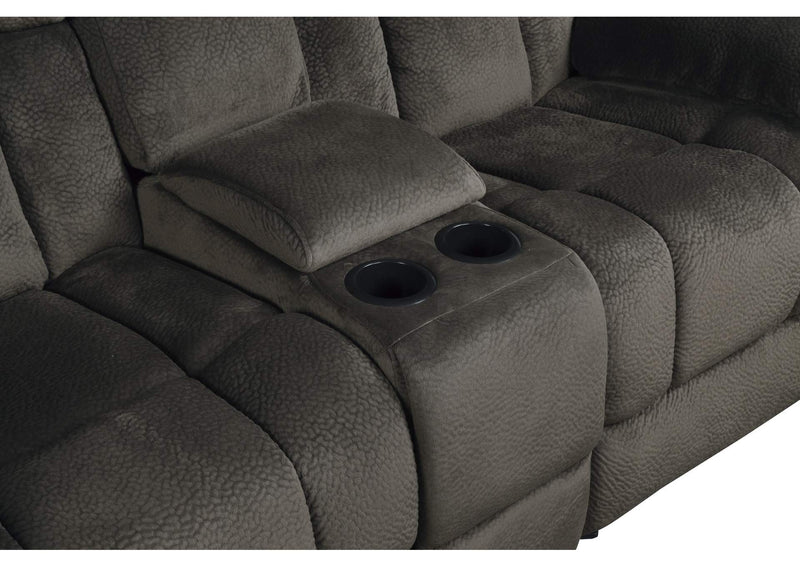 9636-2 Double Glider Reclining Love Seat with Center Console