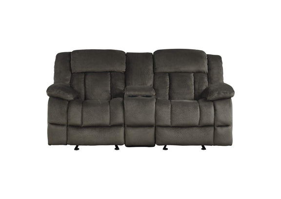 9636-2 Double Glider Reclining Love Seat with Center Console