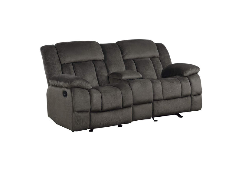 9636-2 Double Glider Reclining Love Seat with Center Console