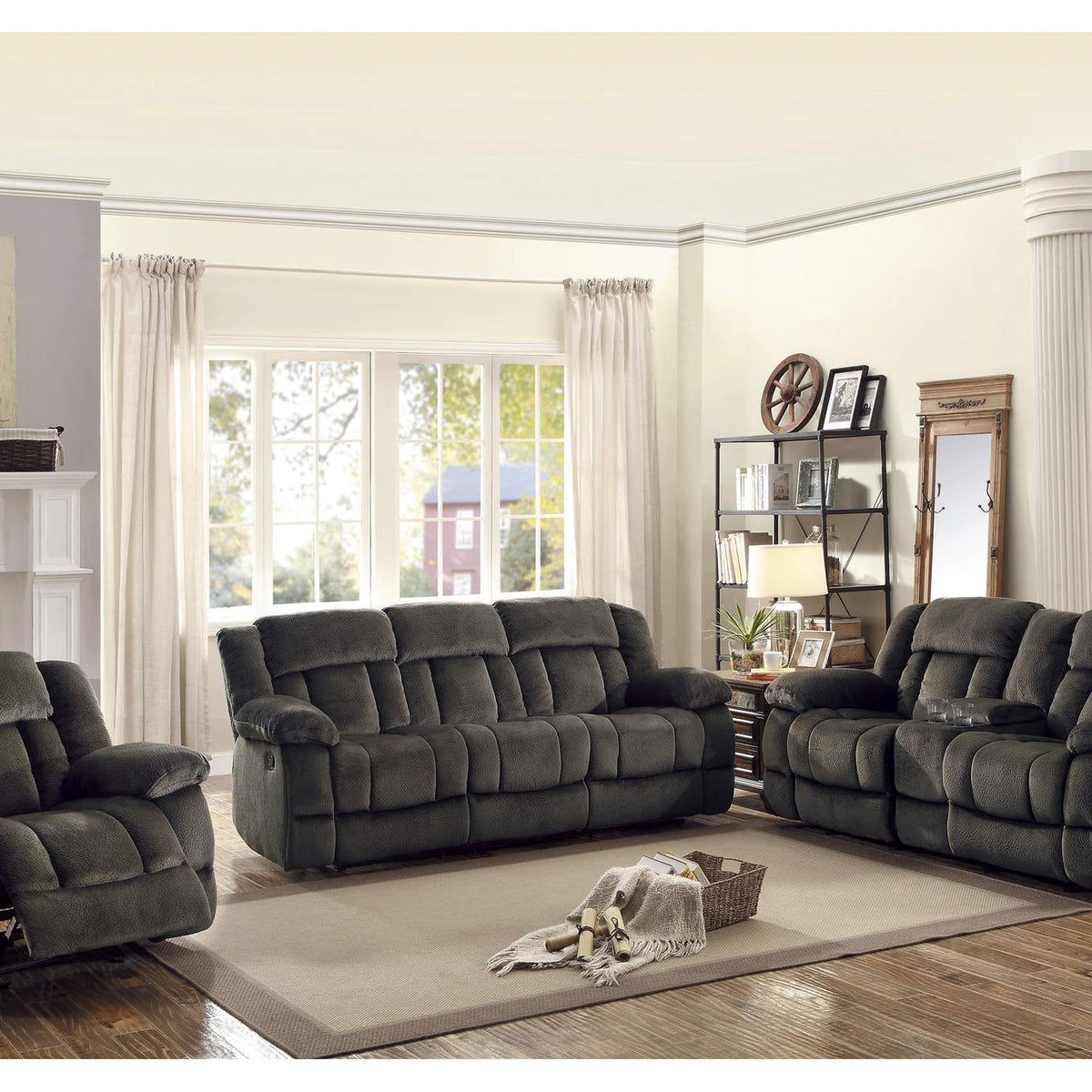 9636-3 Double Reclining Sofa