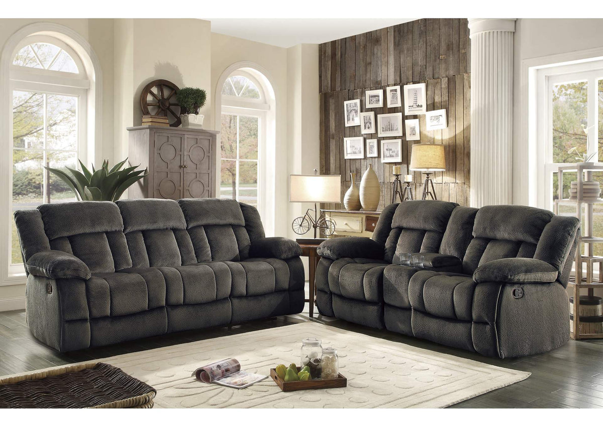 9636-2 Double Glider Reclining Love Seat with Center Console