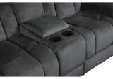 9636CC-2 Double Glider Reclining Love Seat with Center Console