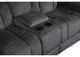 9636CC-2 Double Glider Reclining Love Seat with Center Console