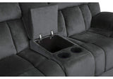 9636CC-2 Double Glider Reclining Love Seat with Center Console