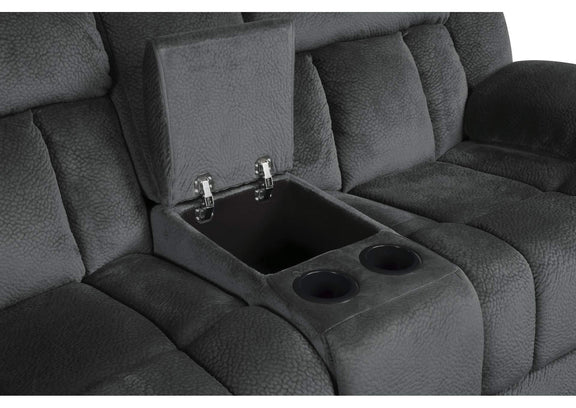 9636CC-2 Double Glider Reclining Love Seat with Center Console